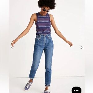 Madewell High- Rise Slim Boyfriend Jeans
